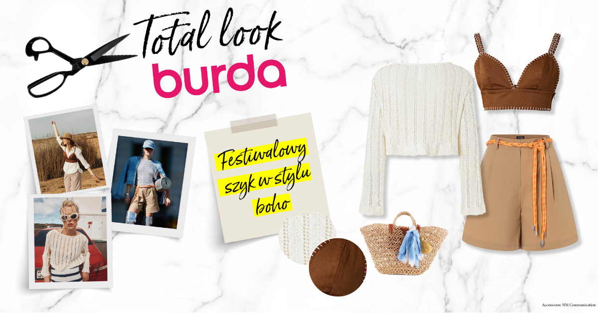 Festiwalowy szyk w stylu boho - wykroje Burda Style na lato