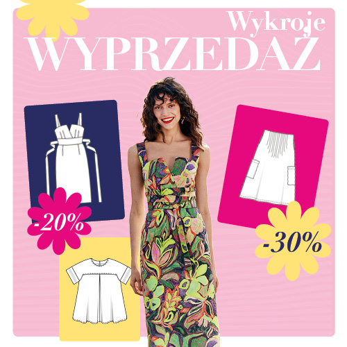 Letniej Wyprzedaży; Skorzystaj z rabatu 20% na wszystkie wykroje PDF! Letniej Wyprzedaży: Skorzystaj z rabatu 20% na wszystkie wykroje PDF!